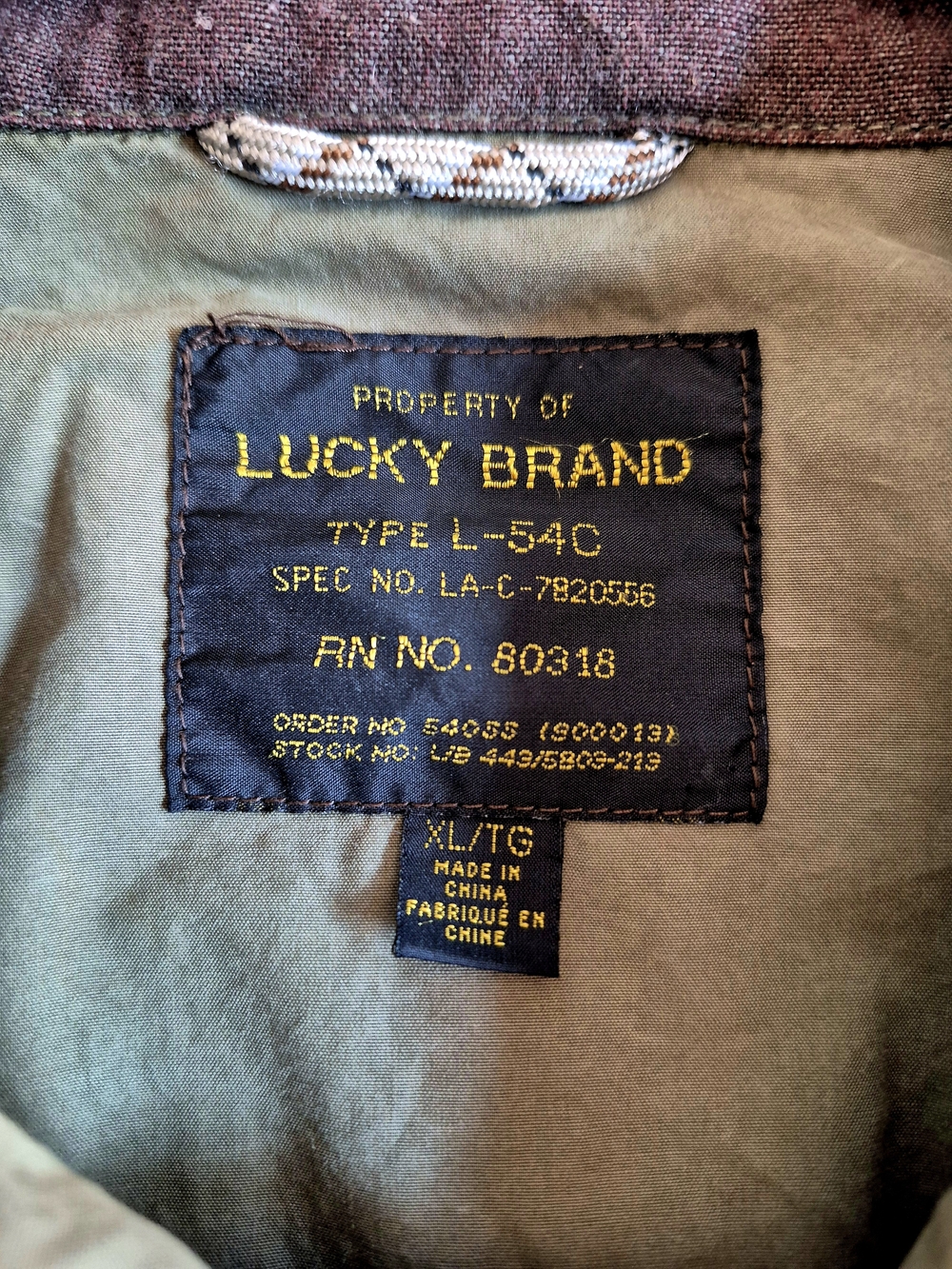 Lucky Brand Men's Lightweight Utility Jacket - Olive Green - Picture 3 of 5